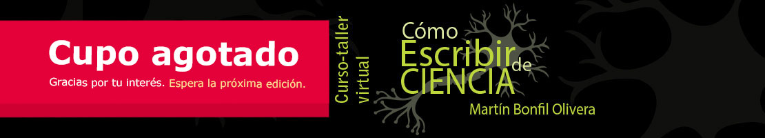 Curso-taller virtual Cómo escribir de ciencia