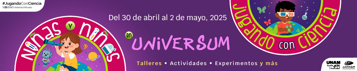 Niñas y Niños jugando con Ciencia en Universum 2025